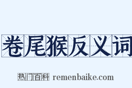 卷尾猴反义词是什么意思的图片
